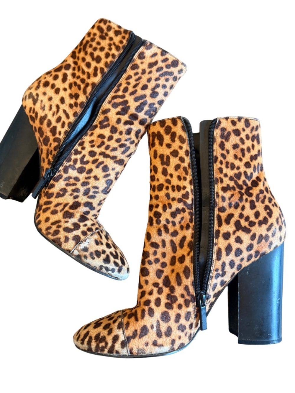 Kendall + Kylie Leopard Booties Size 10